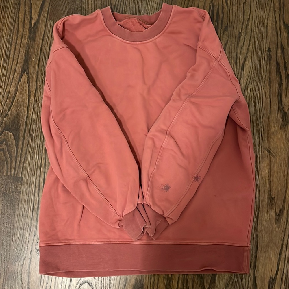 LULULEMON CREW NECK PINK SWEATSHIRT